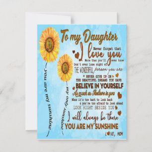 Invitation Mon cadeau à ma fille, le meilleur cadeau pour enf