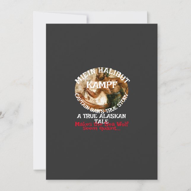 Invitation Mon combat de flétan, un véritable conte d'Alaska (Devant)