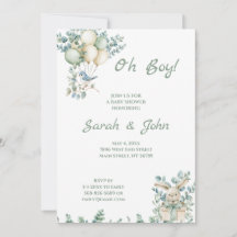 Mon garçon, Baby shower Eucalyptus