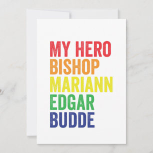 Invitation Mon héros l'évêque Mariann Edgar Budde Trans LGBT