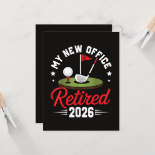 Invitation Mon Nouveau Bureau Retraité 2026 Golf Retraite