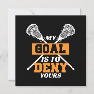 Invitation Mon objectif est de nier votre lacrosse