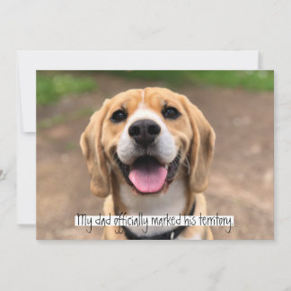 Invitation Mon père a officiellement marqué son territoire