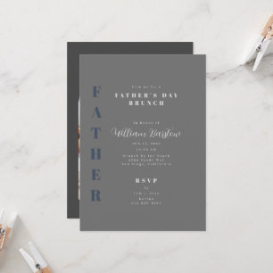 Invitation Mon père, mon super-héros Fête des pères Brunch