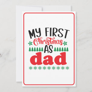 Invitation Mon premier Noël comme papa