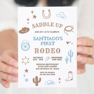 Invitation Mon premier Rodeo Cowboy Anniversaire