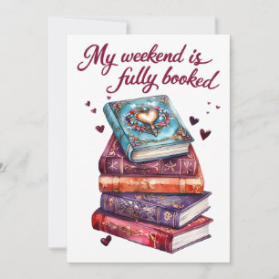 Invitation Mon week-end est entièrement réservé