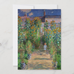 Invitation Monet Garden Vetheuil Impressionim Peinture