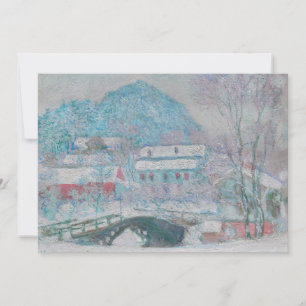 Invitation Monet - Norvège, village de Sandviken sous la neig