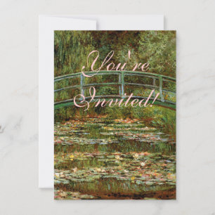 Invitation Monet Pont Japonais de Giverny