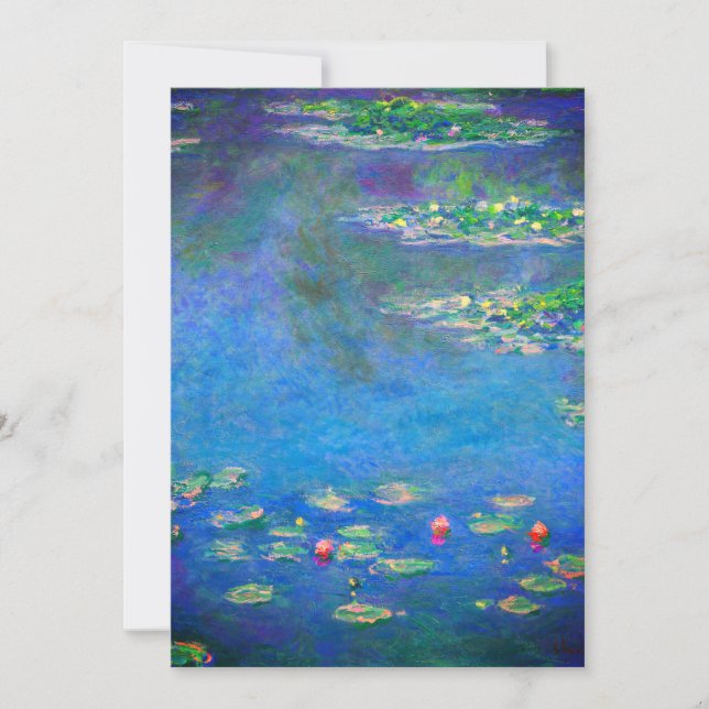 Invitation Monet Water Lilies 1906 (Devant)