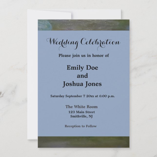 Invitation Monet Water Lys Pond Nénuphars Peinture (Devant)