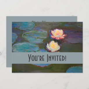 Invitation Monet Water Lys Pond Nénuphars Peinture