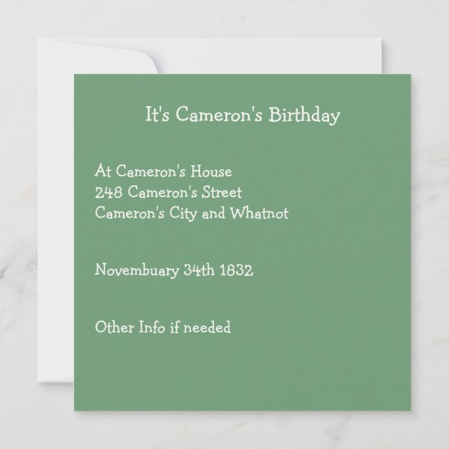 Invitation Monet's Water-Lily Pond et Footbridge Party Items (Dos)