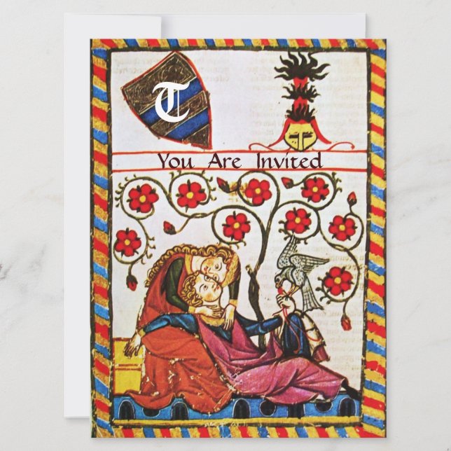 INVITATION MONOGRAMME AMOUR ÉTERNEL (Devant)