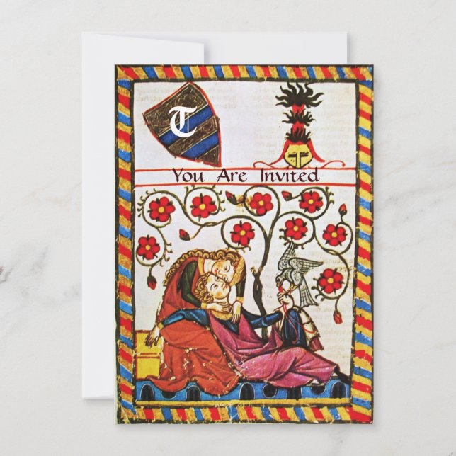 INVITATION MONOGRAMME AMOUR ÉTERNEL (Devant)