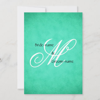 Invitation Monogramme de mariage personnalisé Style Vintage v