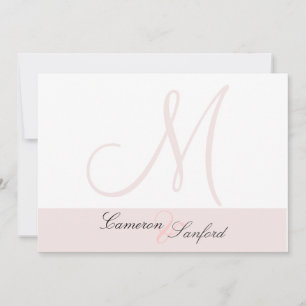 Invitation Monogramme fait sur commande d'invitations de