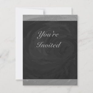 Invitation Monogramme gris ardoise