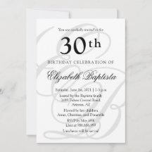 Monogramme Minimaliste 30ème anniversaire