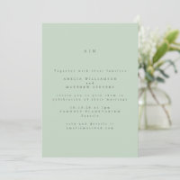 Monogramme minimaliste Pastel Mint Pistachio Maria