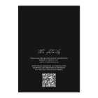 Monogramme noir blanc classique Mariage de code QR