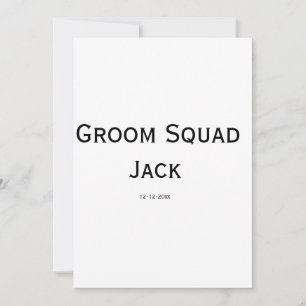Invitation monogramme simple personnalisé ajouter votre nom m