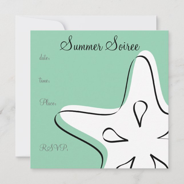 Invitation Monogramme Starfish (Devant)