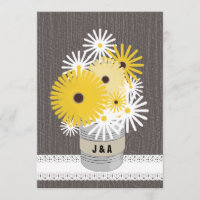 Monogramme Tin Can Daisers & Black Eyed Susans