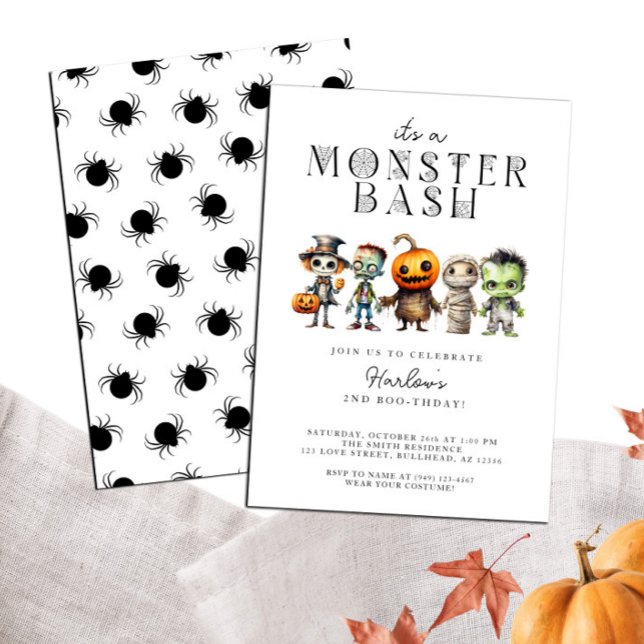 Invitation Monster Bash Frankenstein Halloween (Créateur téléchargé)