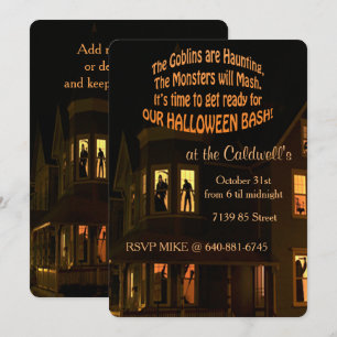 Invitation Monster Bash Halloween