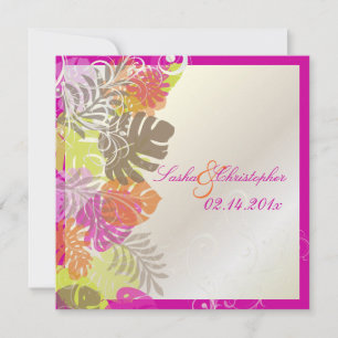 Invitation Monstère Pix-Dezines, Foliage Tropical+Fils