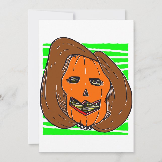 Invitation monstre citrouille halloween anti Nancy Pelosi (Devant)
