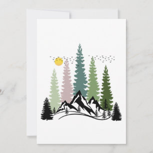 INVITATION MONTAGNE ET ARBRES CALME NATURE
