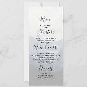 Invitation Montagnes alpines Pays Nature Photo Menu Mariage