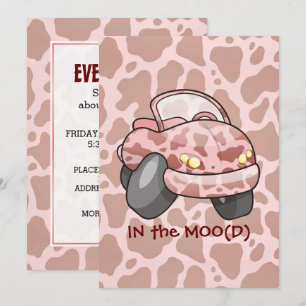 Invitation Moo Car
