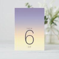 Mood Gradient Mariage Table Indigo Sunset ID741