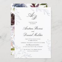 Moody Jewel Tone Floral Mariage