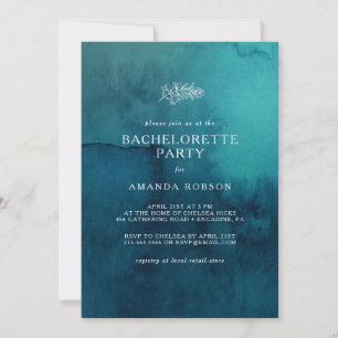 Invitation Moody Ocean Watercol Bachelorette