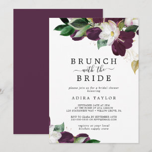Invitation Moody Purple Brunch avec la Fête des mariées de ma