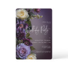 Moody Purple & Lavender Floral Moderne Anniversair