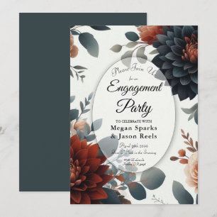Invitation Moody Rustic Fall Florals