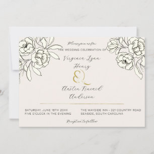 Invitation Moody Smoked Gold Ampersand