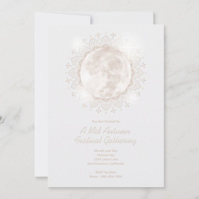 Invitation Moon Mandala (Devant)