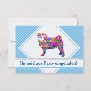 Invitation Mops Einladungen