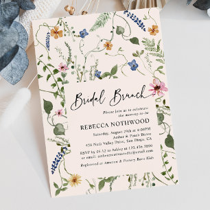 Invitation Mordern Boho Fleur sauvage nuptiale Brunch Douche