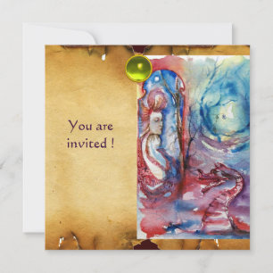 Invitation MORGANA, gemme de parchemin