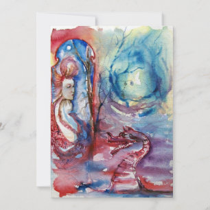 Invitation MORGANA , rose bleu