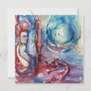 Invitation MORGANA , rose bleu