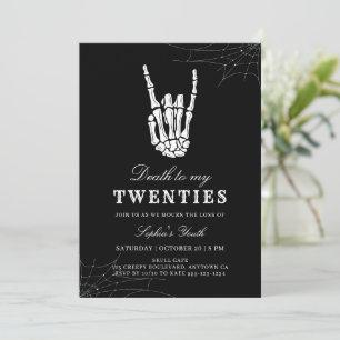 Invitation Mort À Mes Années D'Halloween Gothique Anniversair